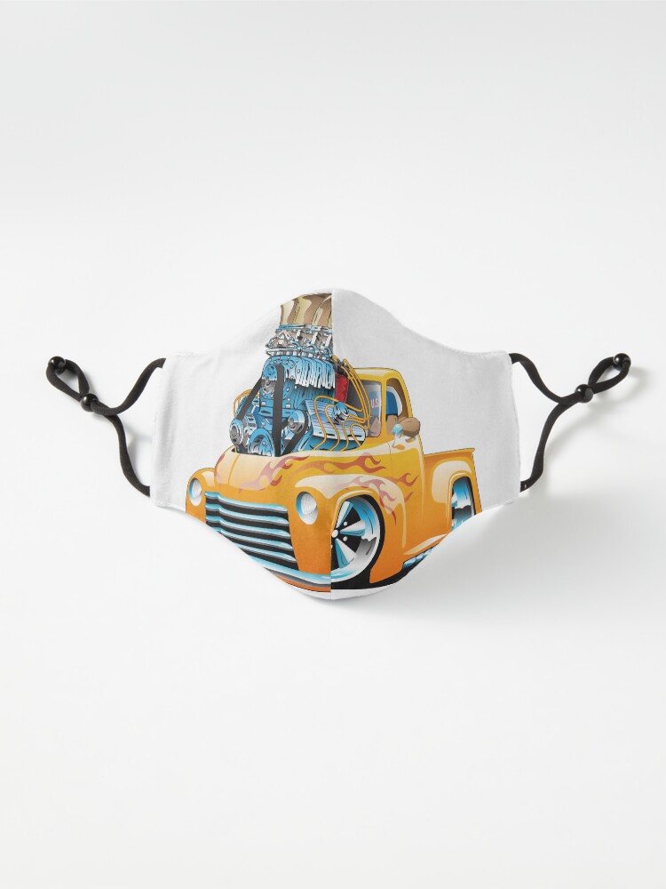 Alternate view of American Classic Hot Rod Pickup Truck Cartoon Mask