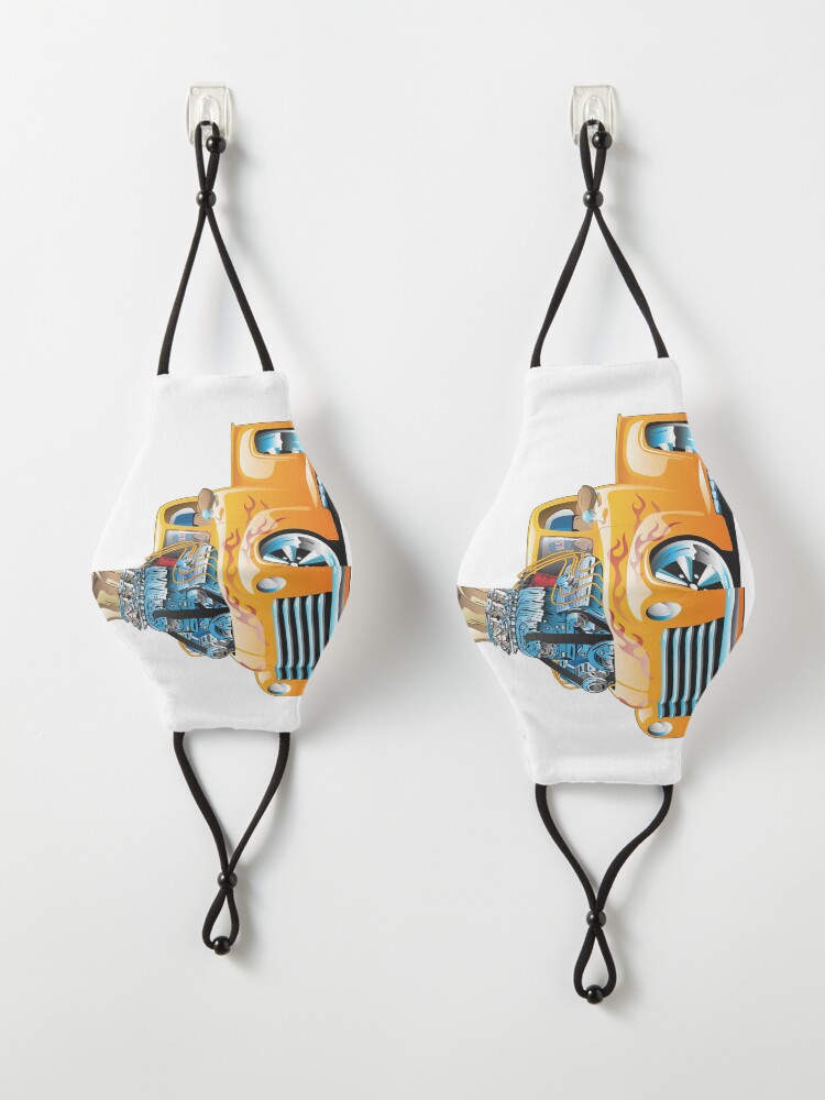 Alternate view of American Classic Hot Rod Pickup Truck Cartoon Mask