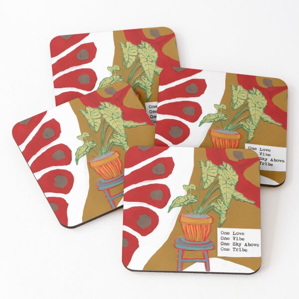Item preview, Collage Art- Potted Plant + One Love designed and sold by RoseMary Goldenfield.