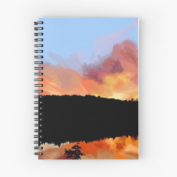 Item preview, Beautiful sunset over a forest and lake designed and sold by Dragoner.