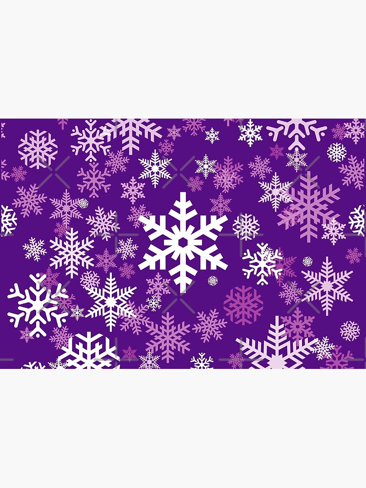 Snowflakes Pattern in Purple by Garaga