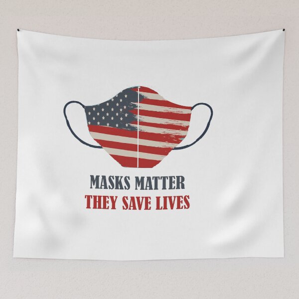 Item preview, Masks Matter They Save Lives design designed and sold by Artysneak.