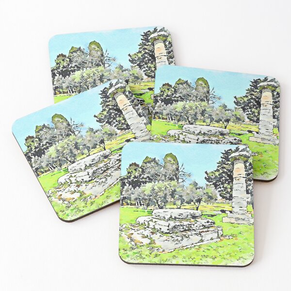 Item preview, Paestum: trees and column designed and sold by Giuseppe Cocco.