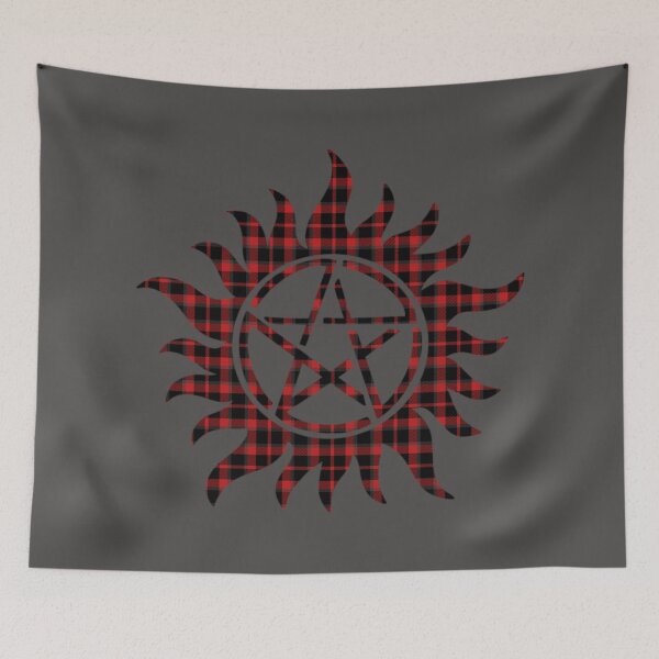 Item preview, Supernatural - Plaid Anti - Possession Symbol  designed and sold by tasha0louise.