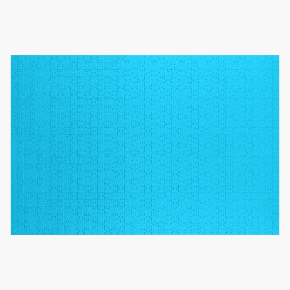 Dark Teal / Aqua / Turquoise / Blue Green Solid Color Jigsaw