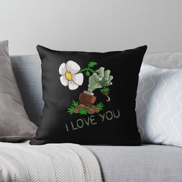 Plants vs Zombies - I Love You Throw Pillow