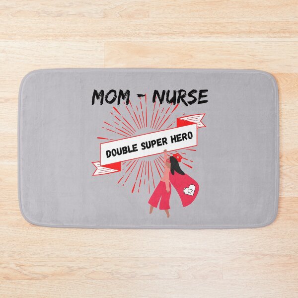 Artikelvorschau, Mutter - Krankenschwester Double Super Hero entworfen und verkauft von Teez-Me.