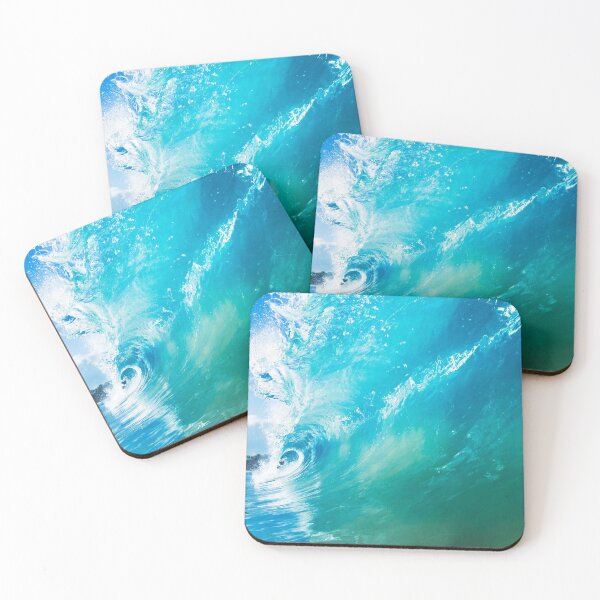 Item preview, Barrel forming. Curling wave. Bright blue sky and ocean sea water. designed and sold by JellyBeenzz.