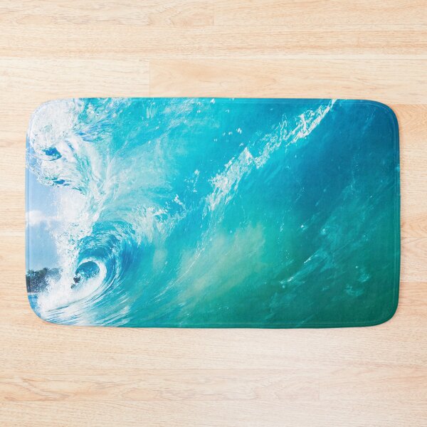 Item preview, Barrel forming. Curling wave. Bright blue sky and ocean sea water. designed and sold by JellyBeenzz.