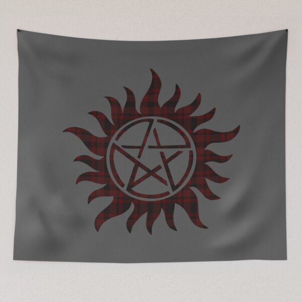 Item preview, Supernatural - Plaid Anti - Possession Symbol  designed and sold by tasha0louise.