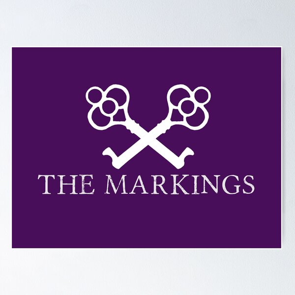 The Markings Logo (White) Poster