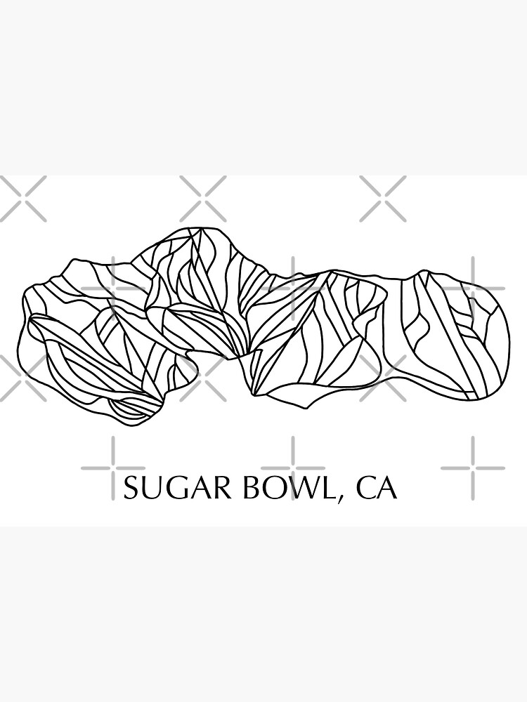"sugar bowl trail map" Sticker for Sale by lls23 Redbubble