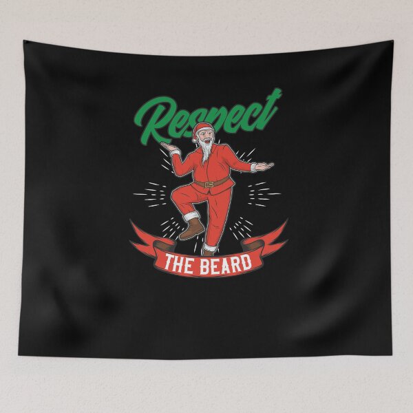 Item preview, Respect The Beard Red Dress Santa Claus Having Fun designed and sold by Two Left Hands Design.