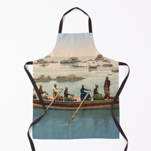 Item preview, Jaffa Boat and Boatmen - Tel Aviv - Circa 1900 Photochrom designed and sold by warishellstore.