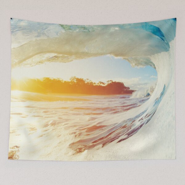 Item preview, Gnarly tube ride in to the sunset. designed and sold by JellyBeenzz.