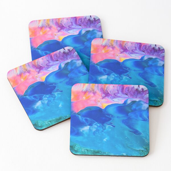 Item preview, Ocean Sunset abstract acrylic painting designed and sold by Color Splash Gallery.