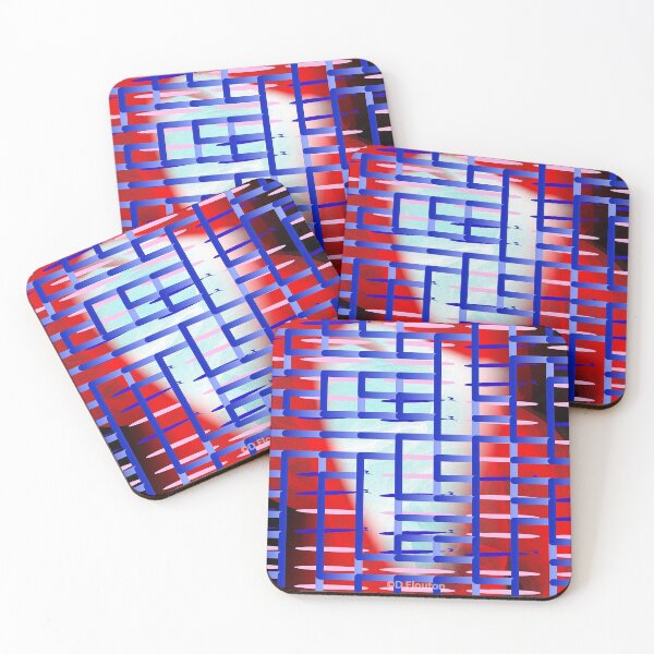 Item preview, Blue Grid Maze designed and sold by Ladydi.