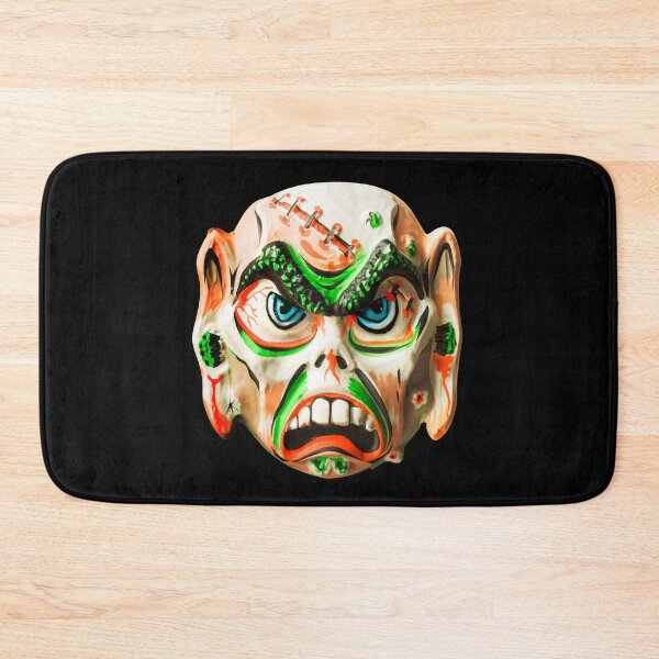Item preview, Vintage Spooky VOODOO ZOMBIE Painted Warrior Retro Halloween Face Mask designed and sold by Taulukos Designs.