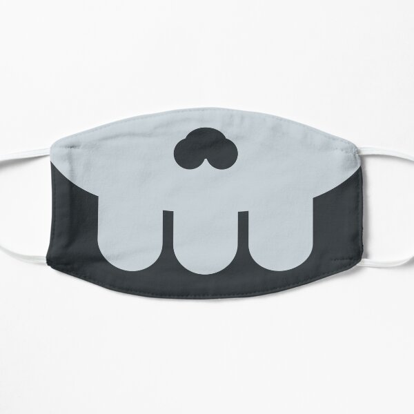 Skull Mouth Emoji Face Mask Flat Mask