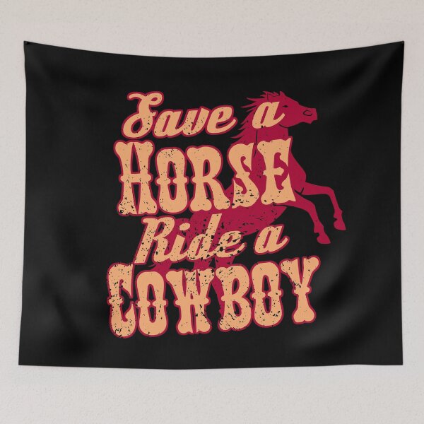 Item preview, Save A Horse Ride A Cowboy Red designed and sold by Spoof-Tastic.