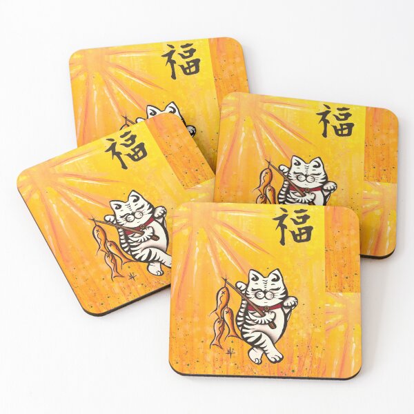 Item preview, Kanji Kat II Blessings designed and sold by MindyTimmArtist.