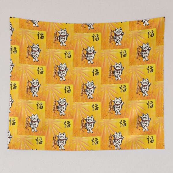 Item preview, Kanji Kat II Blessings designed and sold by MindyTimmArtist.