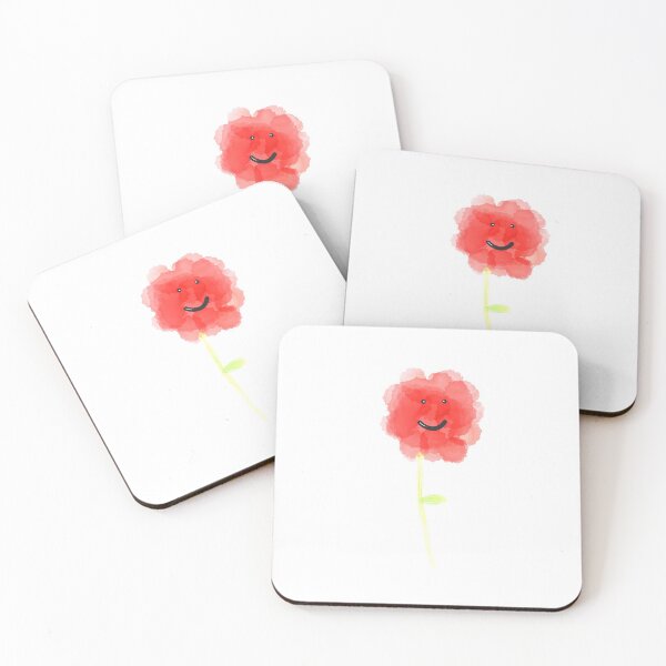 Item preview, Flower with face minimalist happy  designed and sold by Tropical Blood.