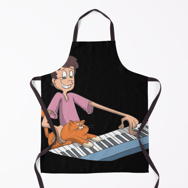 Item preview, Piano player plays with cat designed and sold by Monkey Ful.
