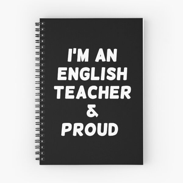 Item preview, I'M AN ENGLISH TEACHER & PROUD - White Writing designed and sold by akaiawa.