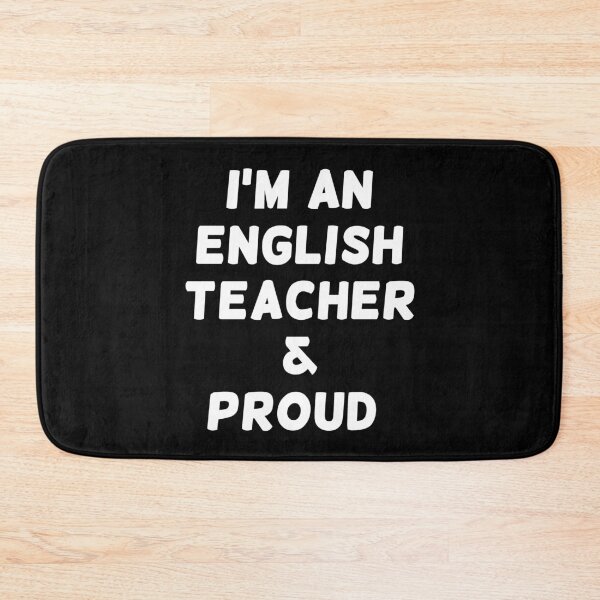 Item preview, I'M AN ENGLISH TEACHER & PROUD - White Writing designed and sold by akaiawa.