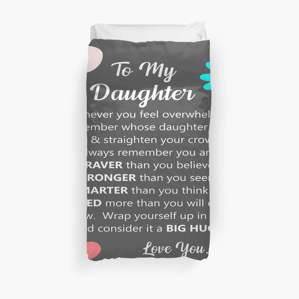 "Tochter Decke - Tochter Mutter Decke - zu meiner Tochter - graue