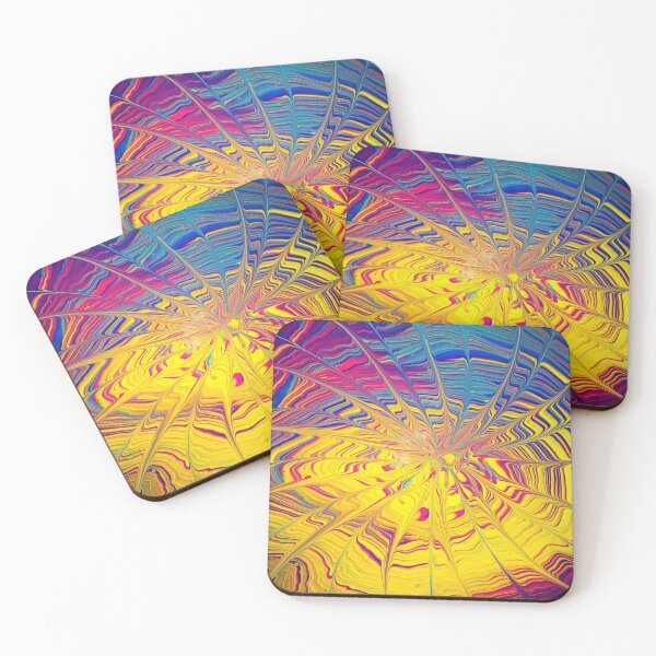 Item preview, Rainbow Web acrylic abstract painting designed and sold by Color Splash Gallery.