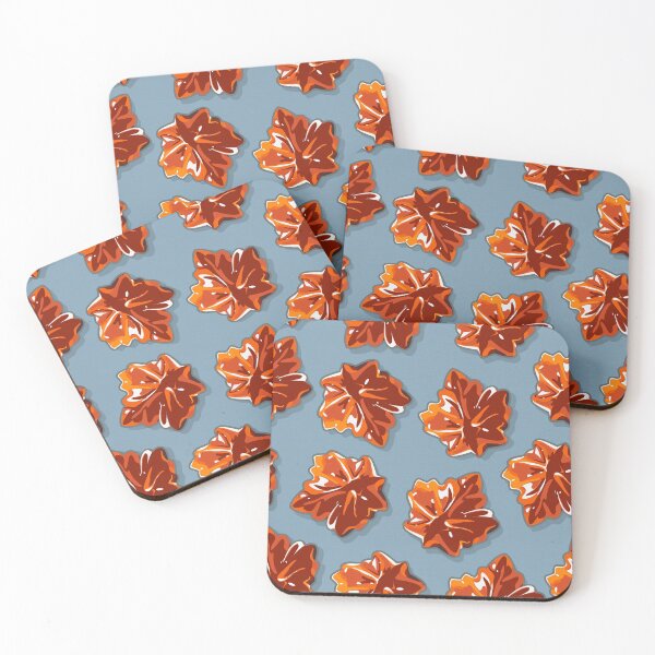 Item preview, Canadian Maple Syrup Candy Pattern on Blue Grey designed and sold by tanyadraws.