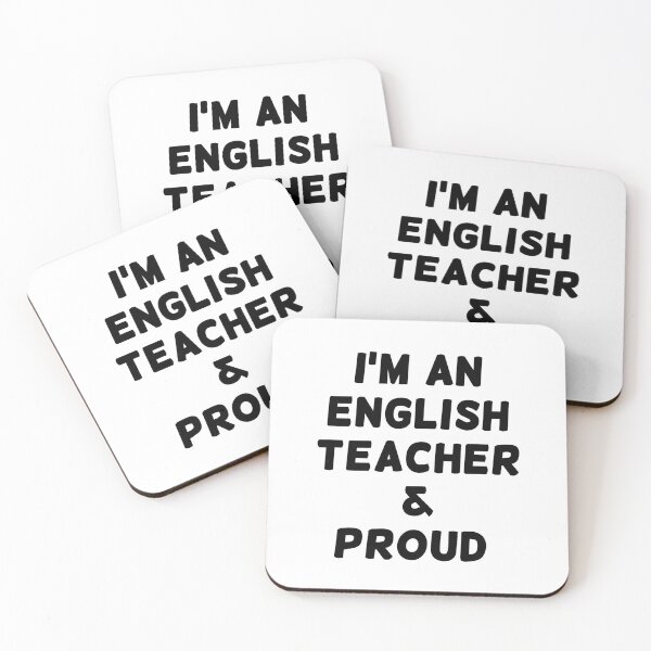Item preview, I'M AN ENGLISH TEACHER & PROUD - Black Writing designed and sold by akaiawa.