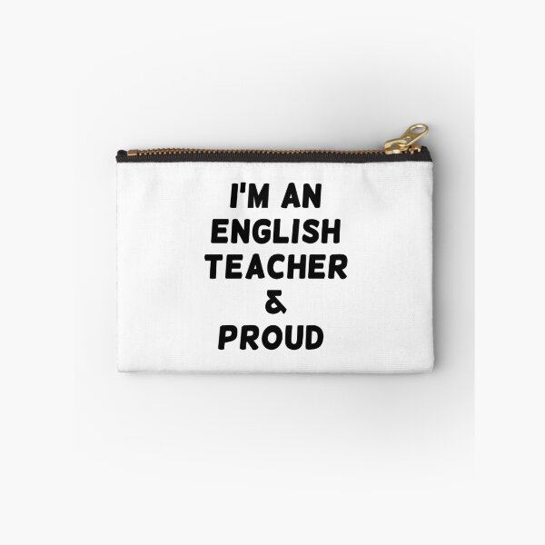 Item preview, I'M AN ENGLISH TEACHER & PROUD - Black Writing designed and sold by akaiawa.