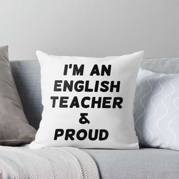 Item preview, I'M AN ENGLISH TEACHER & PROUD - Black Writing designed and sold by akaiawa.