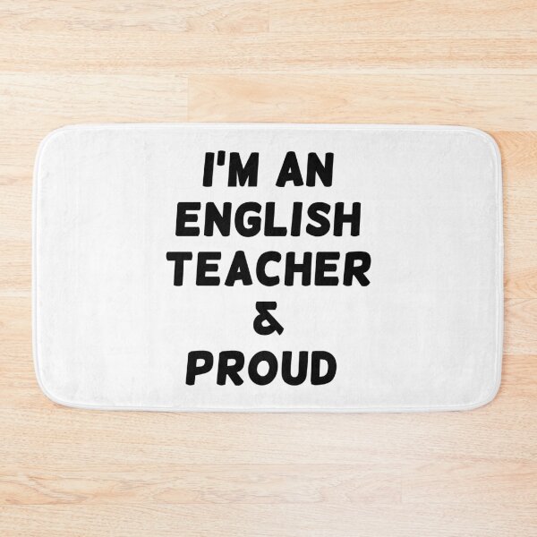 Item preview, I'M AN ENGLISH TEACHER & PROUD - Black Writing designed and sold by akaiawa.