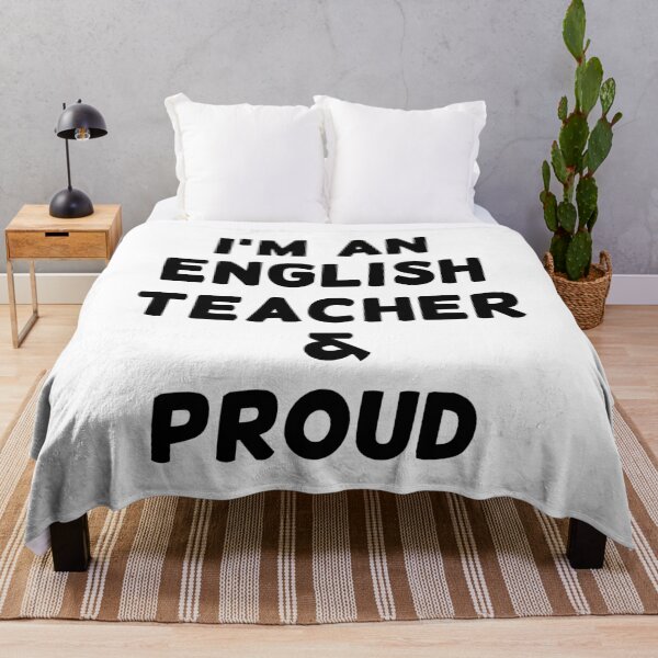 Item preview, I'M AN ENGLISH TEACHER & PROUD - Black Writing designed and sold by akaiawa.