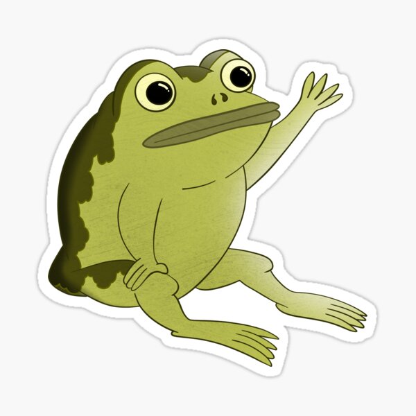 The Frog (aka. Jason Funderburker) [Raised Hand] Sticker