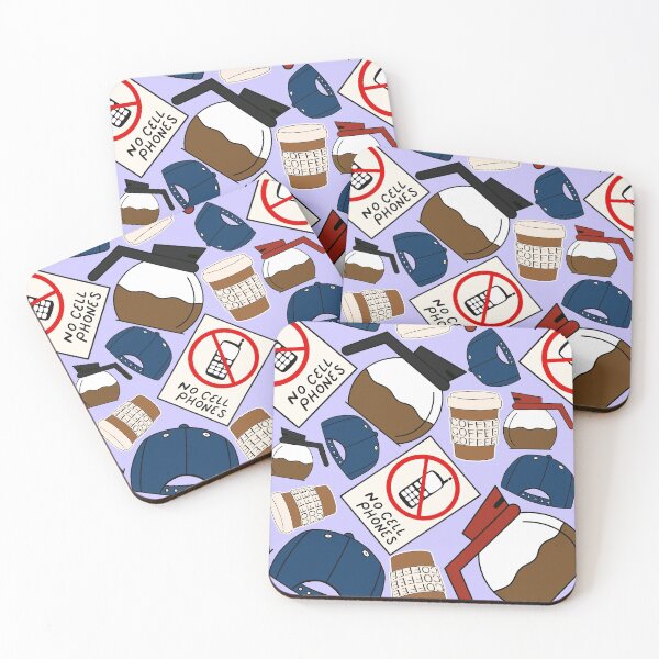 Item preview, Luke’s Coffee Cap No Cell Phones Diner Purple Pack designed and sold by Sunny Collections.