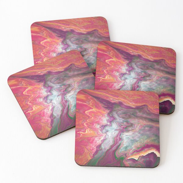 Item preview, Silvered Rainbow acrylic abstract painting designed and sold by Color Splash Gallery.