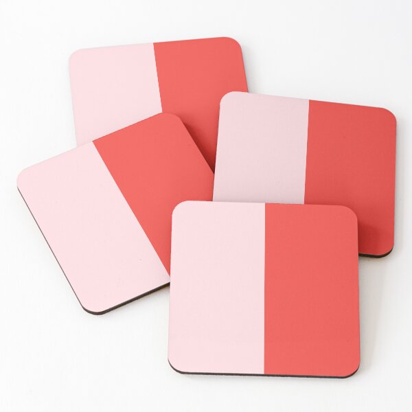 Item preview, minimalist color block vertical in red and pink designed and sold by neopop.