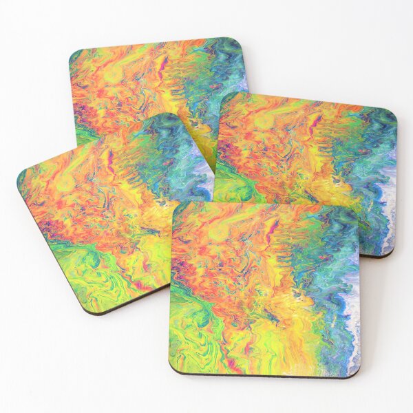 Item preview, Carnival Luminaries acrylic abstract painting designed and sold by Color Splash Gallery.