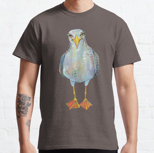 Gull on Blank Background Classic T-Shirt