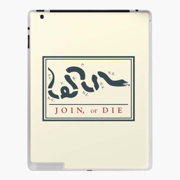Ben Franklin Join or Die Cartoon Poster iPad Skin