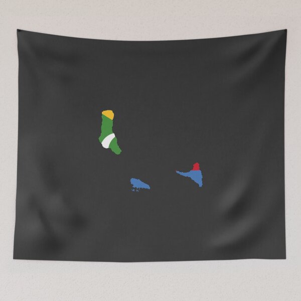Item preview, Comoros Flag Map with regions designed and sold by Alo.