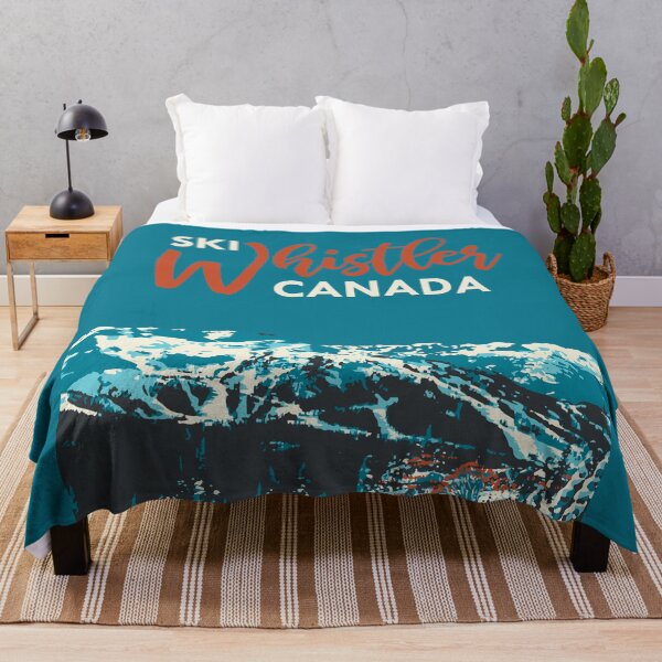 Item preview, Vintage Whistler Canada Ski Poster designed and sold by ROEDERcraft.