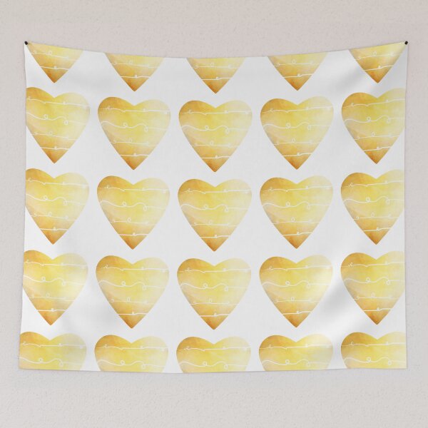Item preview, Gold Watercolor Heart designed and sold by HelloGrackle.