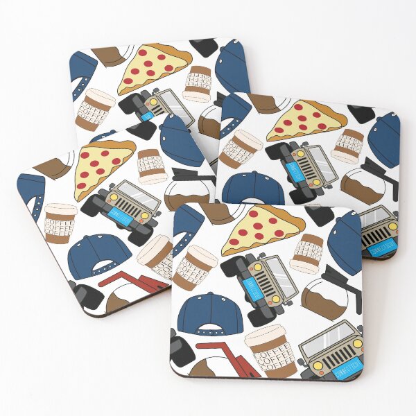 Item preview, Luke’s Coffee Cap Pizza Lorelai Car Diner White Pack designed and sold by Sunny Collections.