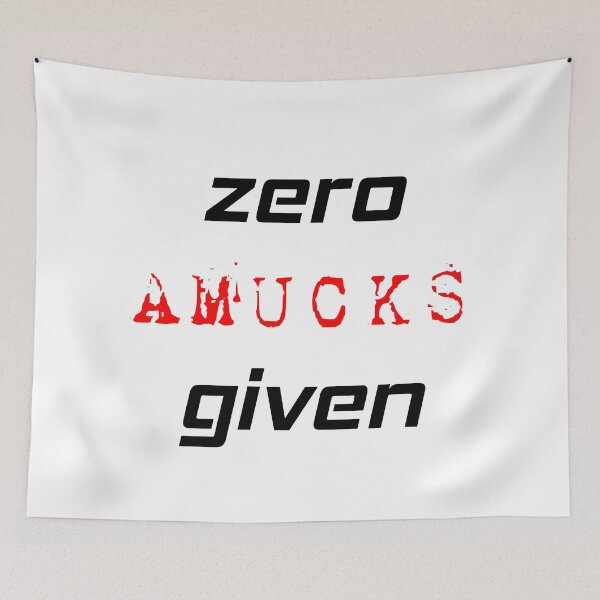 Item preview, Zero Amucks Given designed and sold by MJLdesigns.